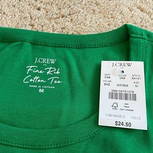 JCrew fitted green cotton T